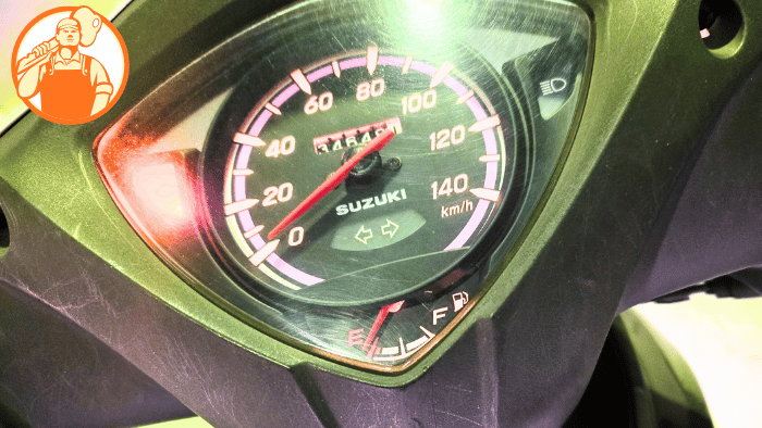 アドレス110 メーターランプ点灯